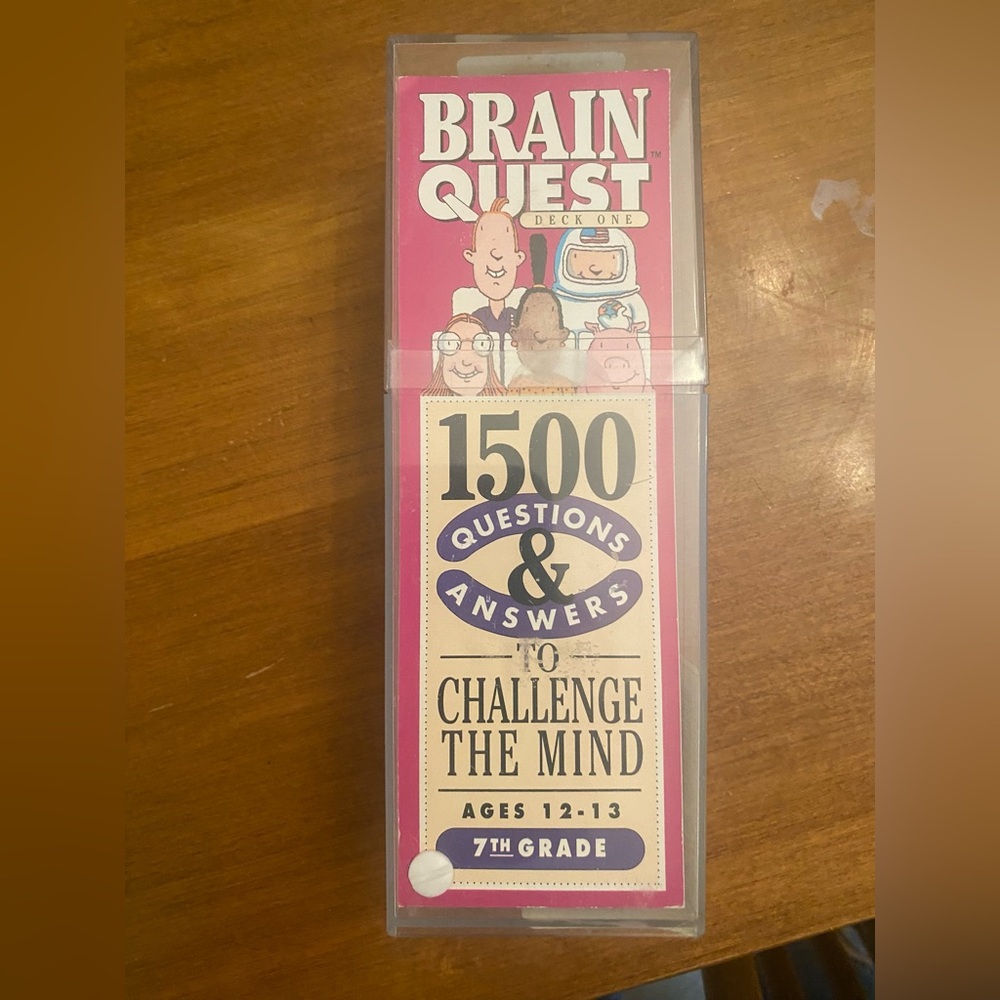Vintage Original 90's Brain Quest - 2 Decks - 7th Grade (Ages 12-13) vintage